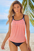 Printed Lined Tankini Swimsuit